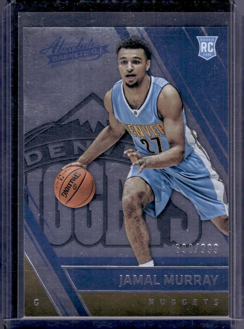 Jamal Murray Rookie Card /999 2016-17 Absolute #166 Denver Nuggets (1 of 2)