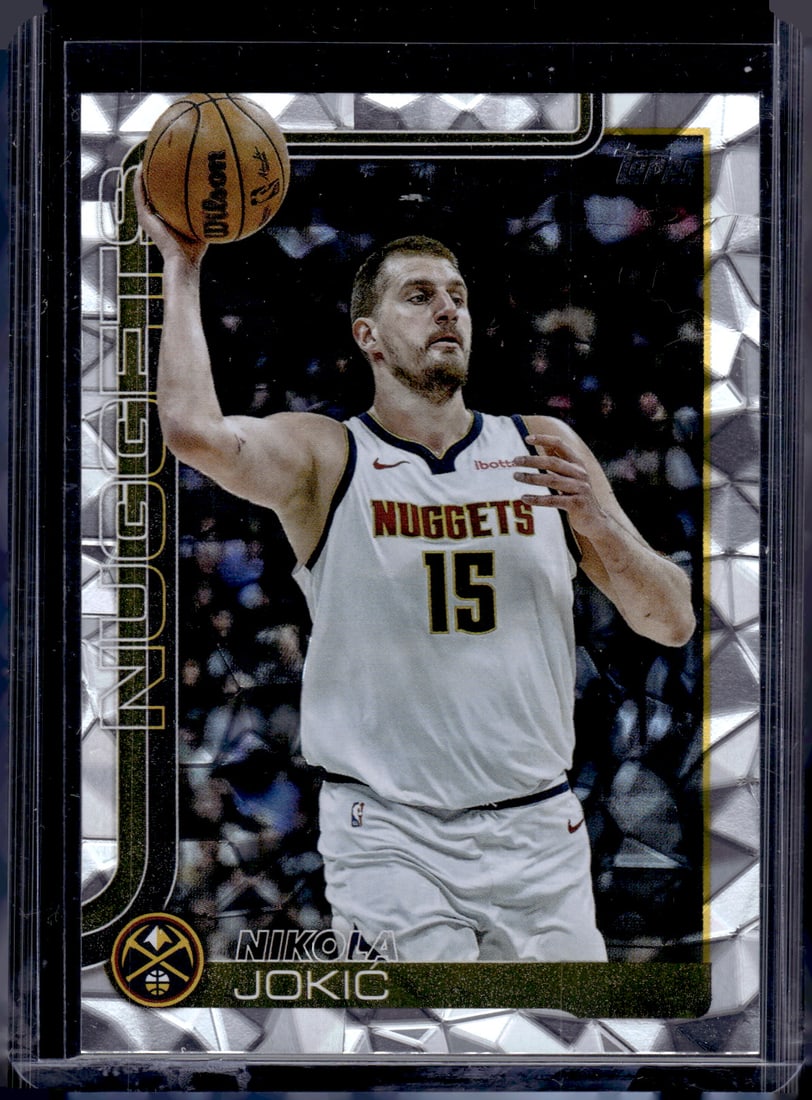 Nikola Jokic Diamante Parallel 2025-26 Topps #101 Denver Nuggets: Topps Basketball NBA Trading & Sports Cards, Sports Cards for Sale Near Me, Chrome, Refractor, SP, SSP, Valuable Auction Memorabilia Lots Sold On Line, NBA Championship & Hall of Fame Player Cards