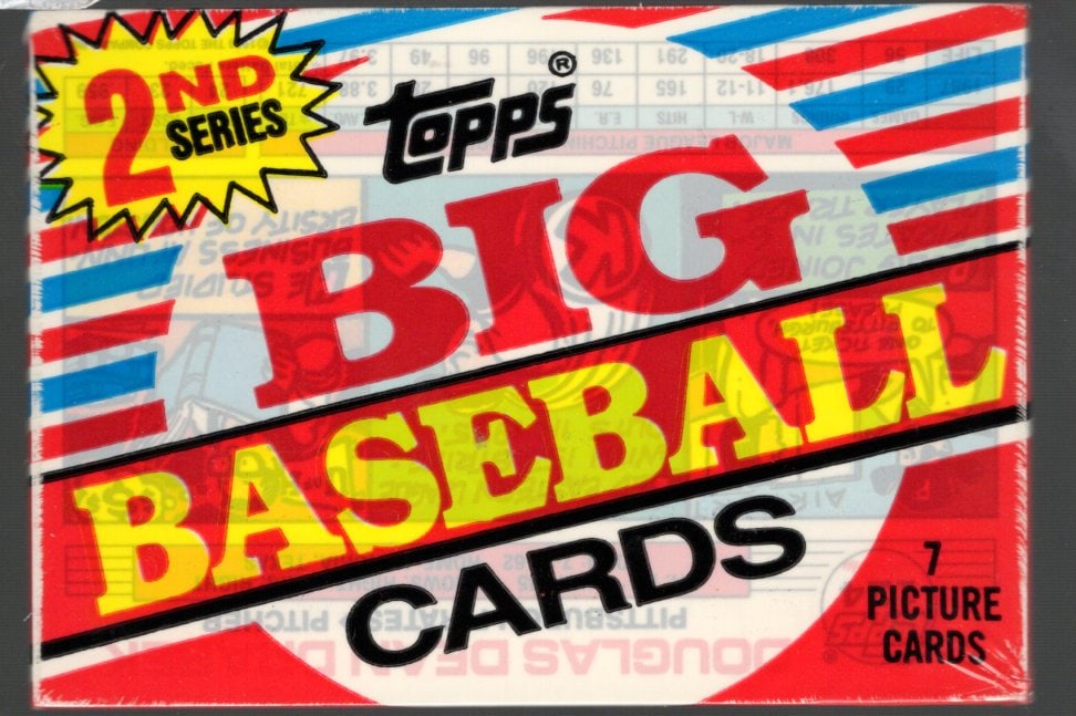 1988 Topps Vintage Big Baseball Cards Series 2 Retail Box Pack Sports Cards: Topps Valuable Vintage MLB Rookie Baseball Trading Cards, Gary Carter, Nolan Ryan, Orel Hersheiser, Don Mattingly, Mike Schmidt Philadelphia Phillies, Old Sports Cards for Sale Near Me, World Series &