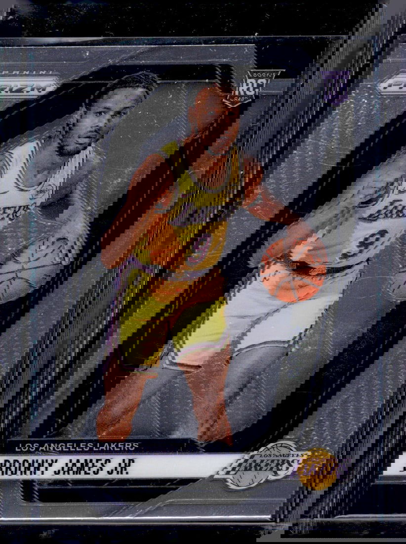 Bronny James Jr. Rookie Card 2024-25 Panini Prizm #243 Los Angeles Lakers (1 of 2)