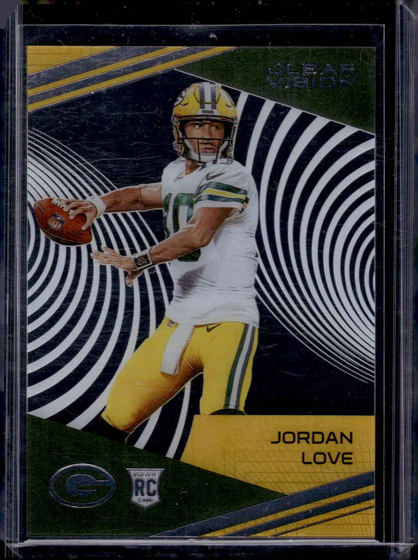 Jordan Love Rookie Card 2020 Chronicles Clear Vision #CV-4 Green Bay Packers (1 of 2)