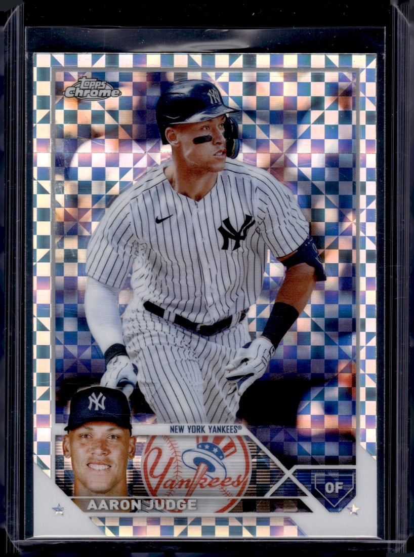 Aaron Judge Xfractor 2023 Topps Chrome #62 New York Yankees (1 of 2)