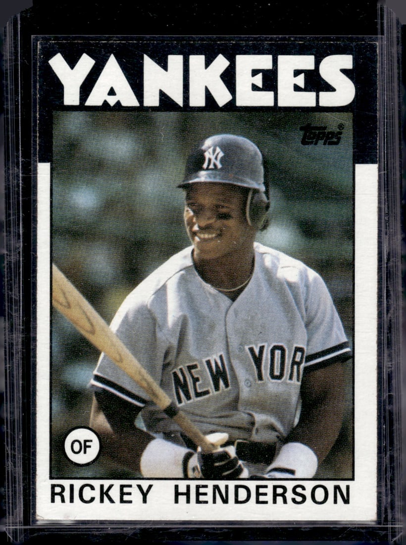Rickey Henderson 1986 Topps #500 Yankees, A's (1 of 2)
