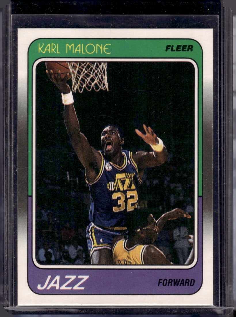 Karl Malone 1988-89 Fleer #114 Utah Jazz (1 of 2)