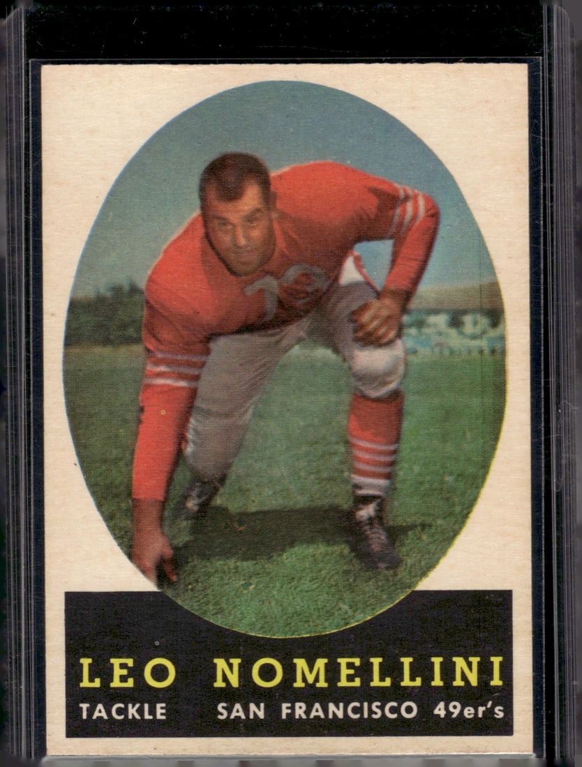 Leo Nomellini 1958 Topps #89 San Francisco 49ers Vintage Football Card (1 of 2)