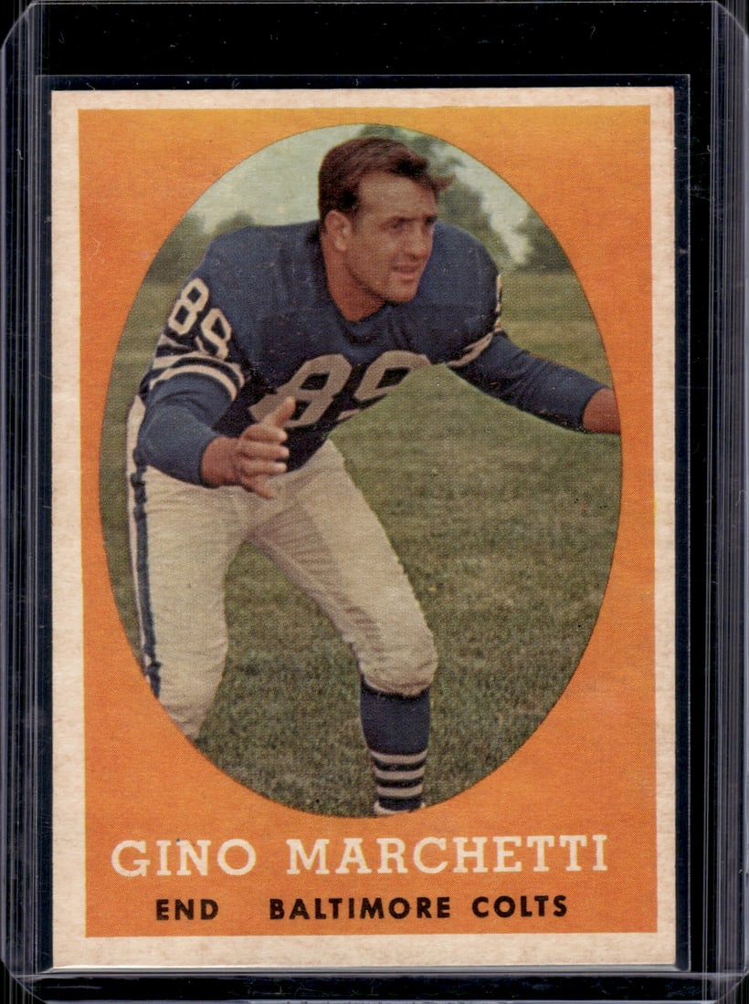 Gino Marchetti 1958 Topps #16 Baltimore Colts (1 of 2)