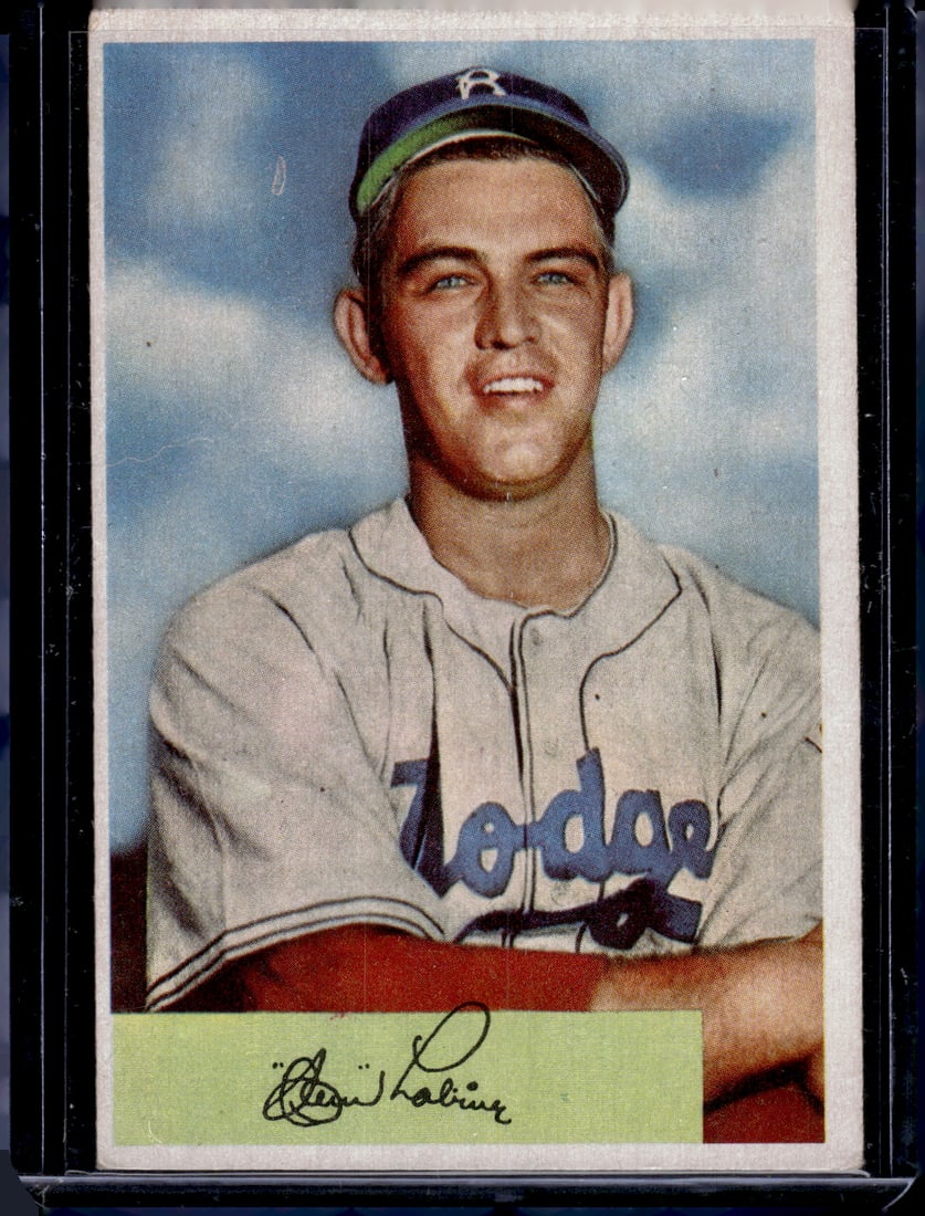 Clem Labine 1954 Bowman #106 Brooklyn Dodgers (1 of 2)