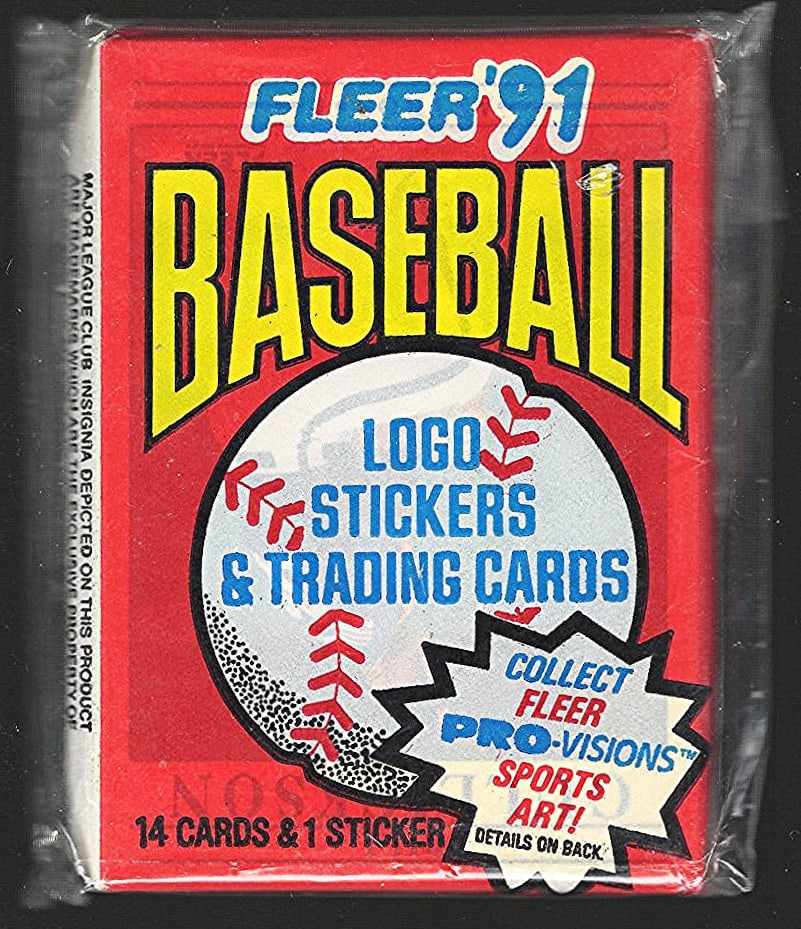 1991 Fleer Baseball Cards Retail Box Pack Sports Cards MLB Trading Cards Rookie Cards: Fleer Vintage Baseball MLB Trading & Sports Cards, World Series & Hall of Fame Players, Old Sports Cards for Sale Near Me, Valuable Auction Memorabilia Lots For Sale On Line, Tony Gwynn, Rickey Hender