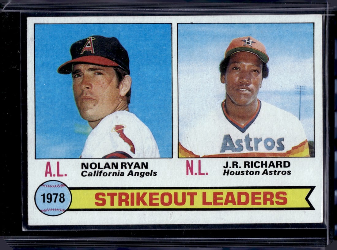 1978 Strikeout Leaders Nolan Ryan/JR Richard 1979 Topps #6 (1 of 2)