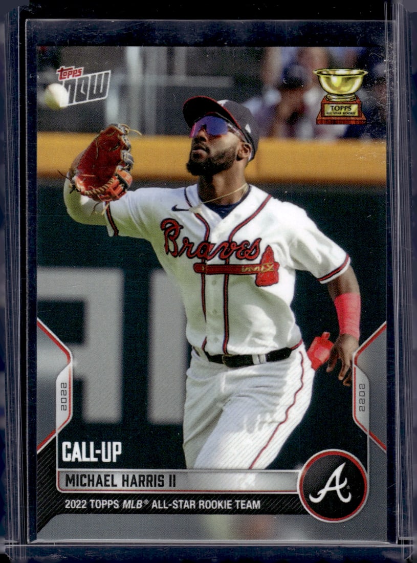 Michael Harris Rookie Card 2022 Topps Now #RC-6 Atlanta Braves: Topps Baseball MLB Trading & Sports Cards, Sports Cards for Sale Near Me, World Series & Hall of Fame Players Memorabilia, Refractors, X-Fractors, Numbered, SP, SSP, Valuable Auction Memorabilia Lots