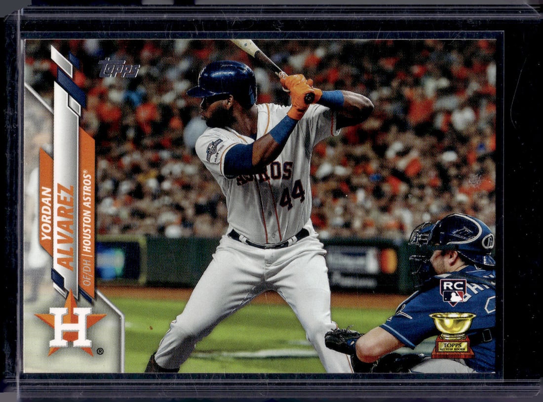 Yordan Alvarez Rookie Card 2020 Topps Complete Sets Variation #276 Houston Astros (1 of 2)