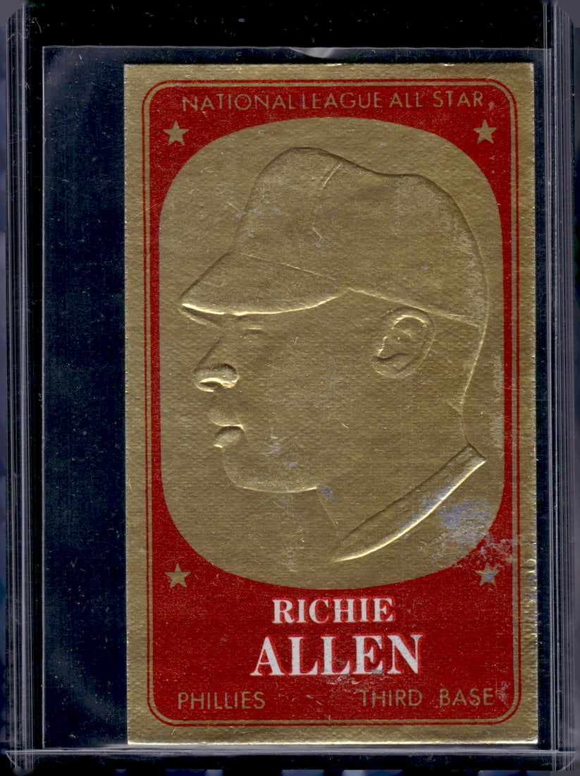 Richie Allen 1965 Topps Embossed #36 Stain on Front Middle See Pics (1 of 2)