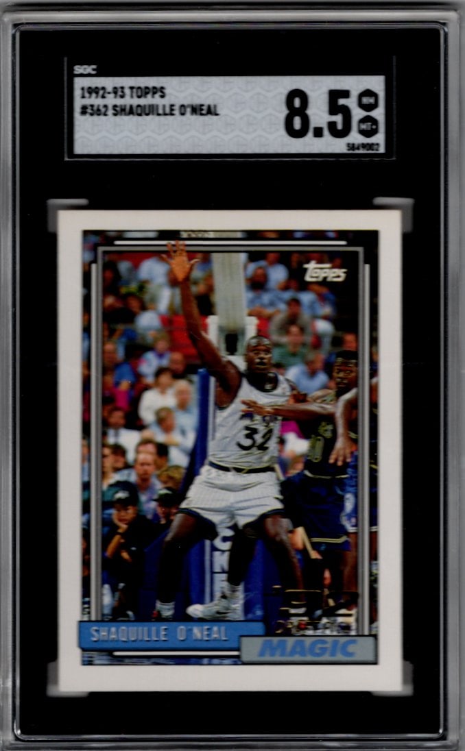 Shaquille O'Neal 1992-93 Topps #362 SGC 8.5 Magic, Lakers (1 of 2)