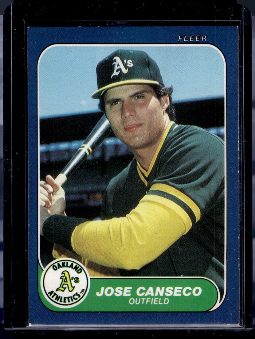 Jose Canseco Rookie 1986 Fleer Update #U-20 Stain on Back Middle Left See Pics: Fleer Vintage Baseball MLB Trading & Sports Cards, Old Sports Cards for Sale Near Me, Auction Memorabilia Lots for Sale On Line, World Series & Hall of Fame Players