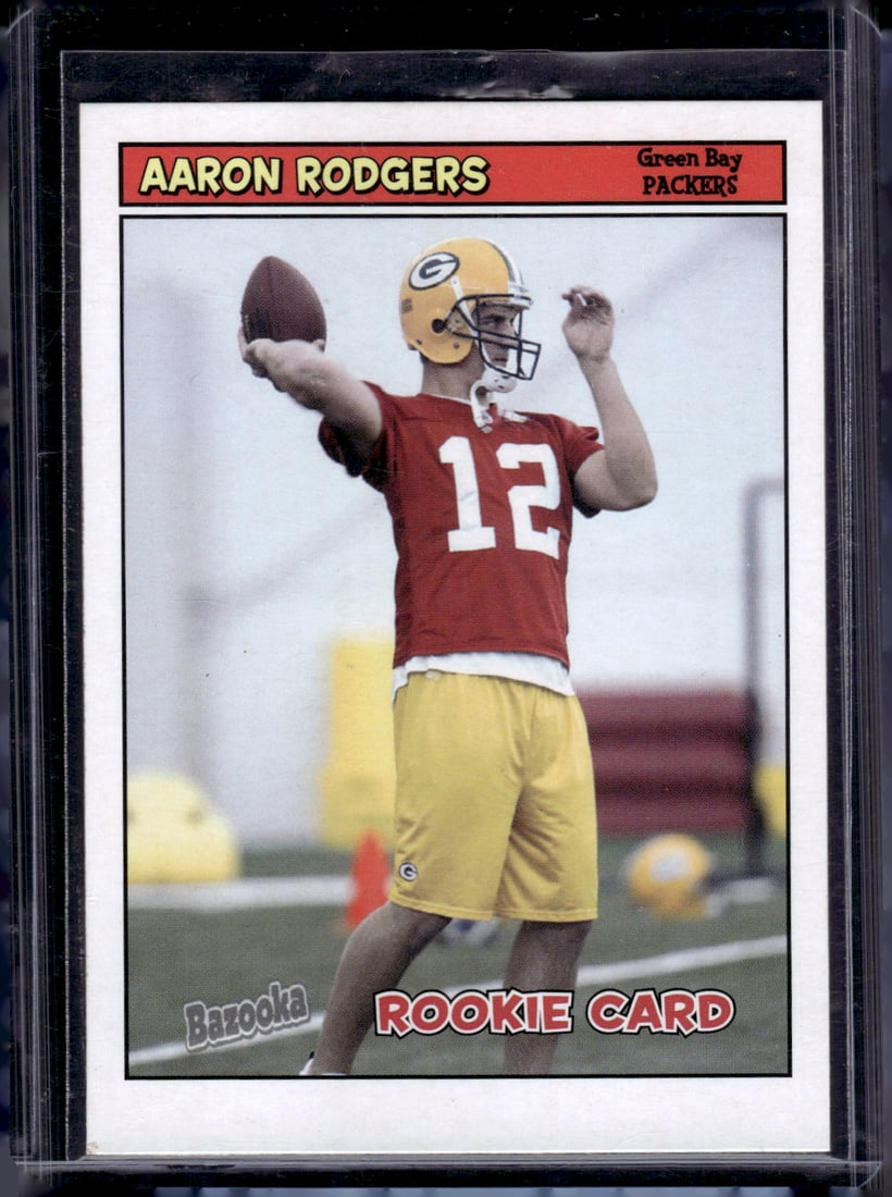 Aaron Rodgers Rookie Card 2005 Topps Bazooka #190 Packers, Steelers (1 of 2)
