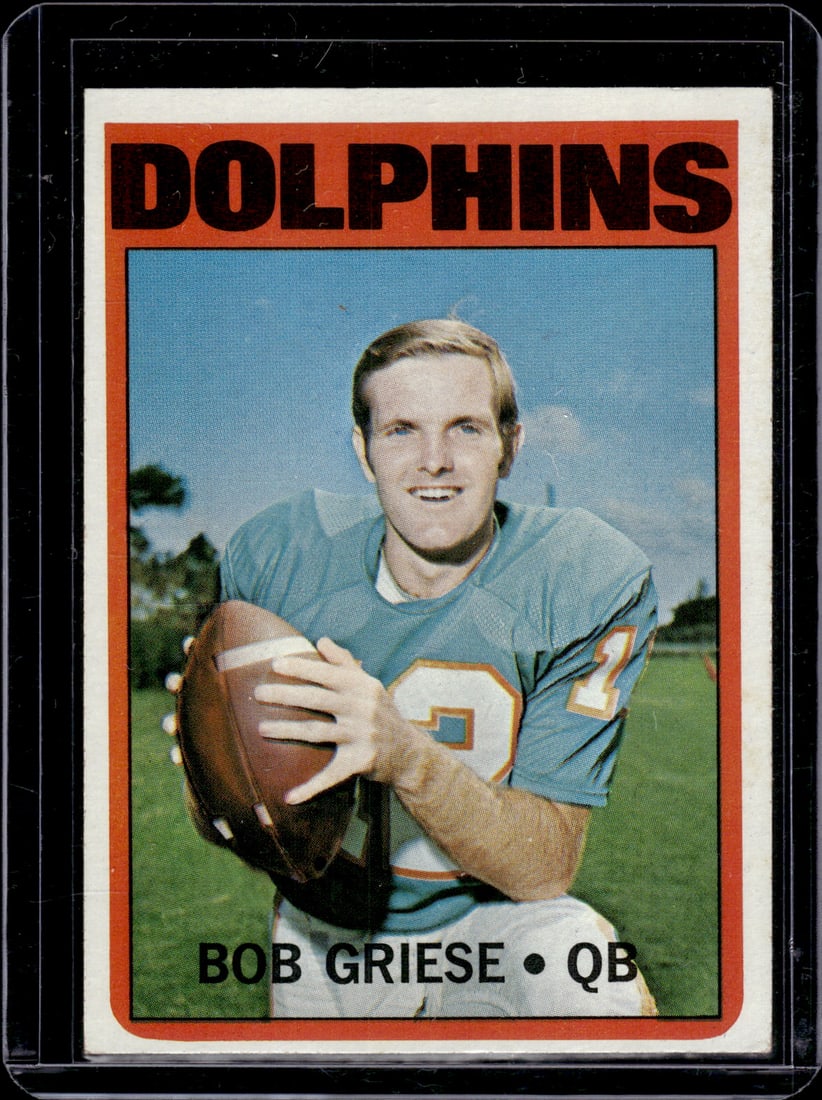 Bob Griese 1972 Topps #80 Miami Dolphins (1 of 2)