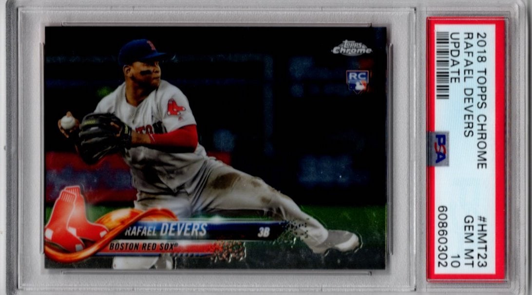 Rafael Devers Rookie Card 2018 Topps Update #HMT23 PSA 10 (1 of 2)