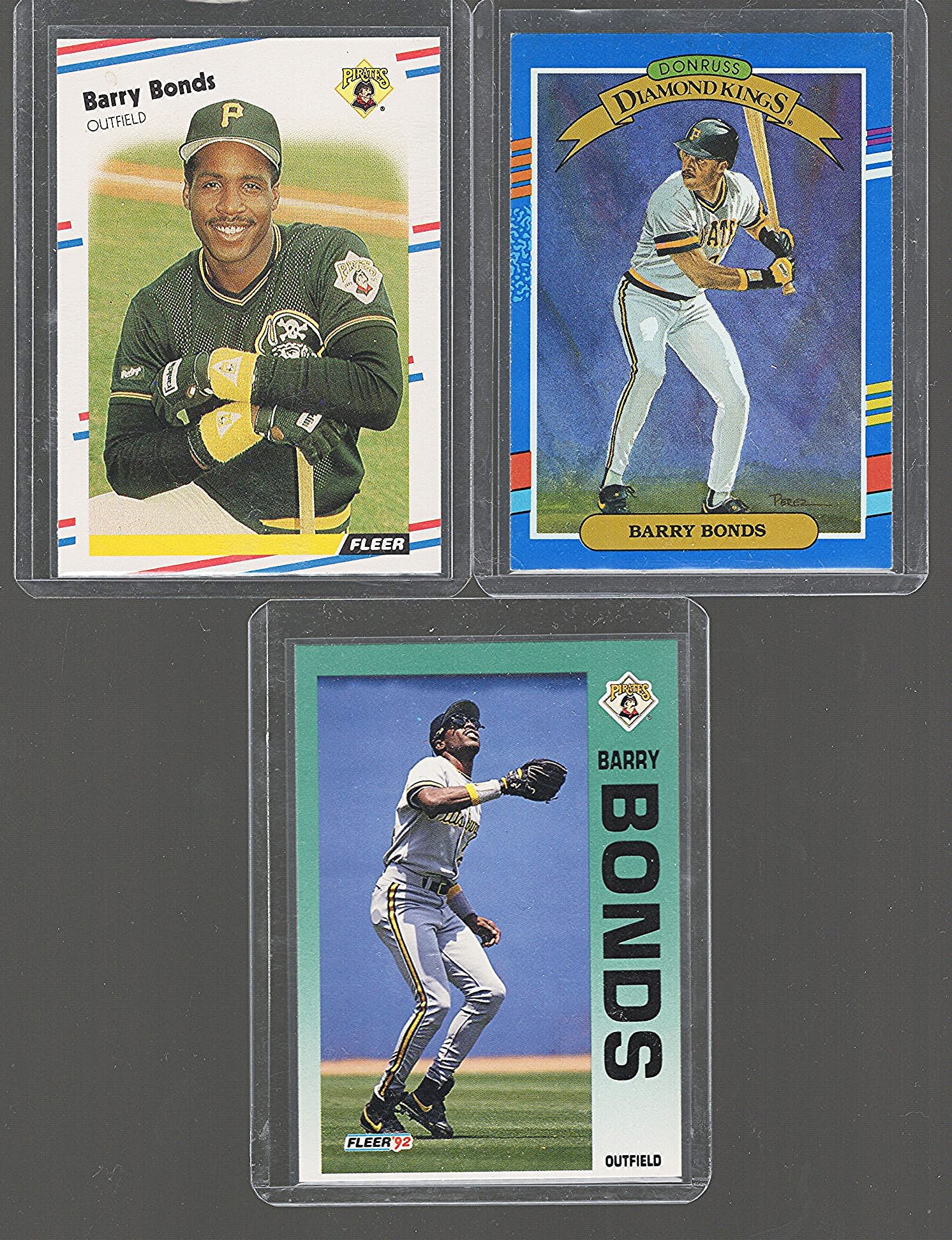 3 - Barry Bonds Vintage MLB Trading Cards Fleer & Donruss (1 of 2)