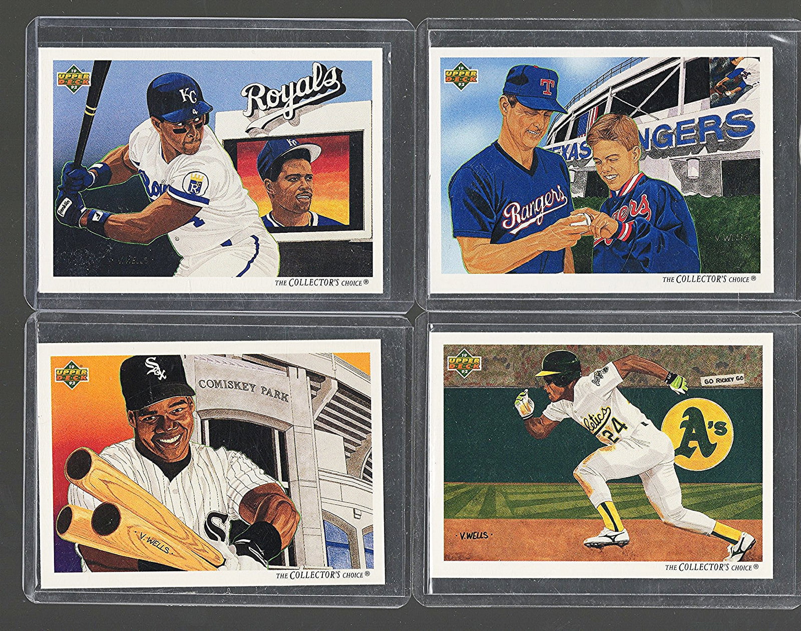 4 - 1992 Upper Deck Vintage MLB Trading Cards: Nolan Ryan, Rickey Henderson, Frank Thomas, & Danny (1 of 2)