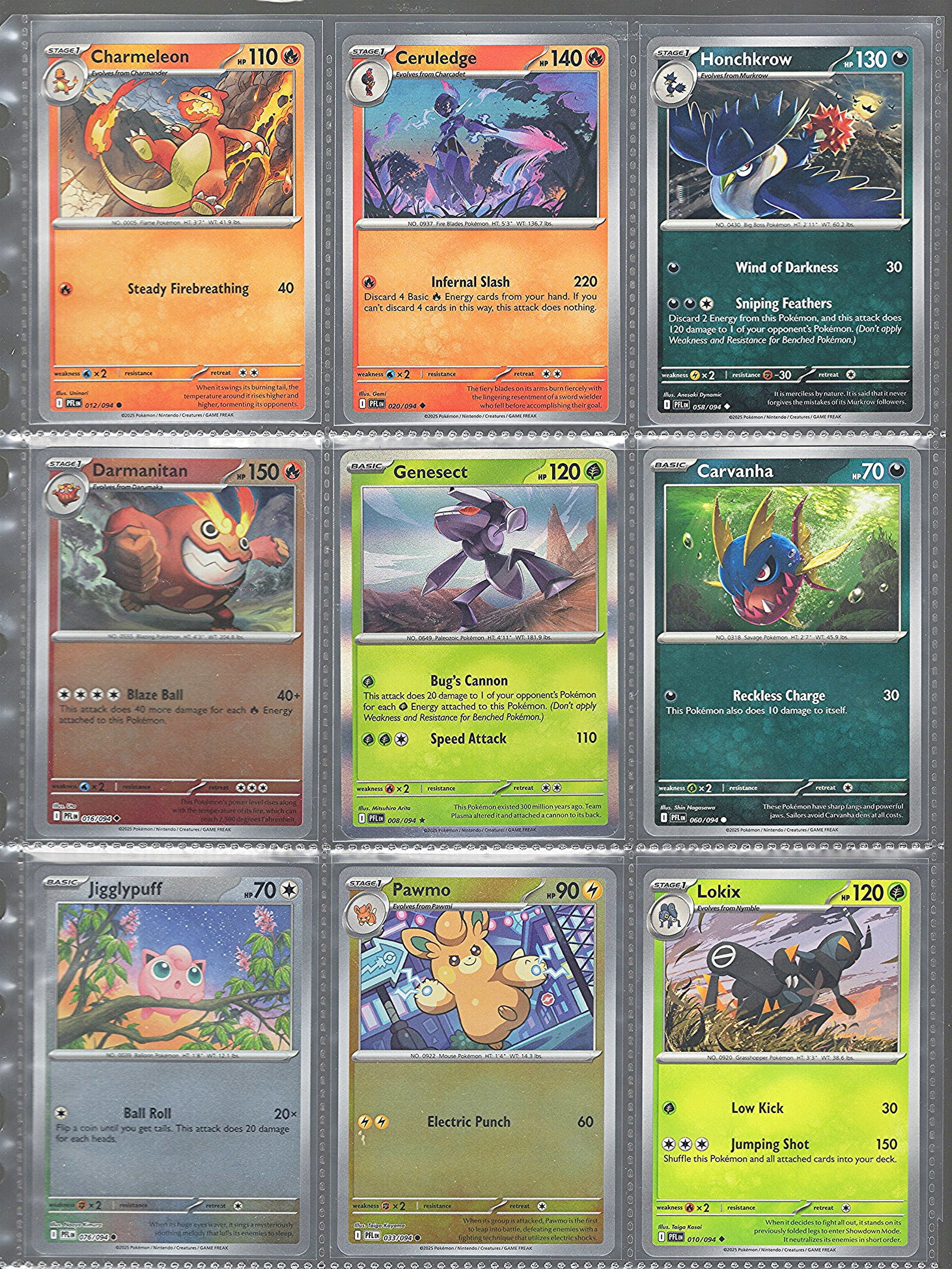9 - Pokemon Phantasmal Flames Cards: Including Reverse Holos, & Base (1 of 2)