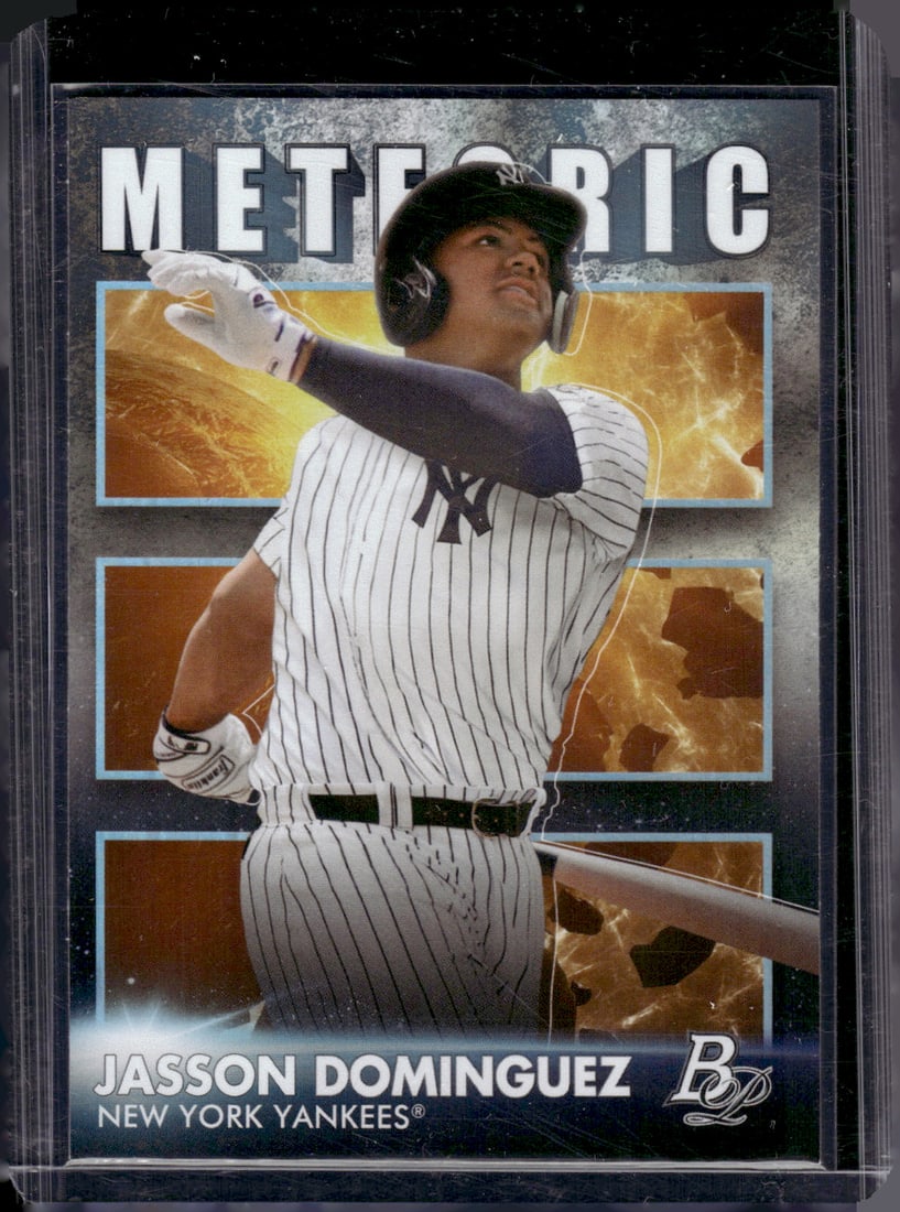 Jasson Dominguez Meteoric 2021 Bowman Platinum #MET-7 New York Yankees (1 of 2)
