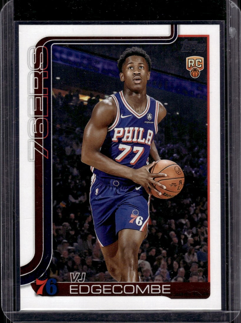 Vj Edgecombe Rookie Card 2025-26 Topps #203 Philadelphia 76ers: Topps Basketball NBA Trading & Sports Cards, Sports Cards for Sale Near Me, Chrome, Refractor, SP, SSP, Valuable Auction Memorabilia Lots Sold On Line, NBA Championship & Hall of Fame Player Cards