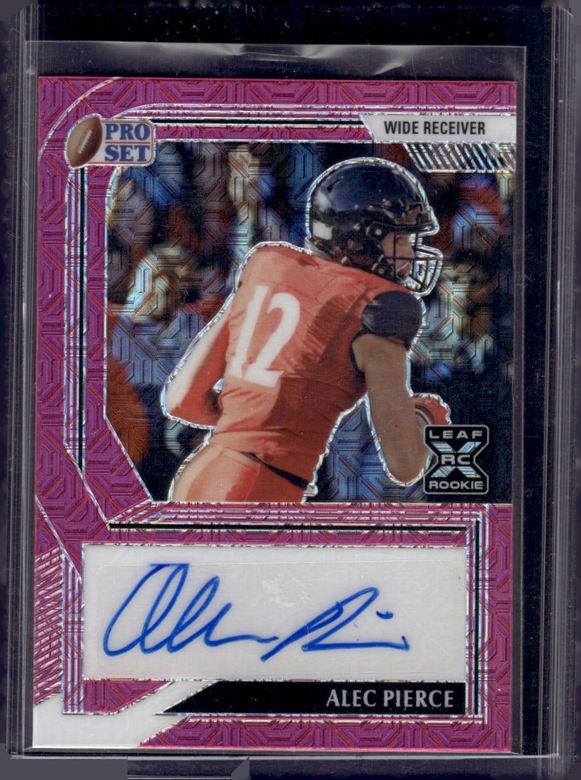 Alec Pierce Pink Mojo Rookie Auto /10 2022 Leaf Pro Set #PA-AP1 Indianapolis Colts (1 of 2)