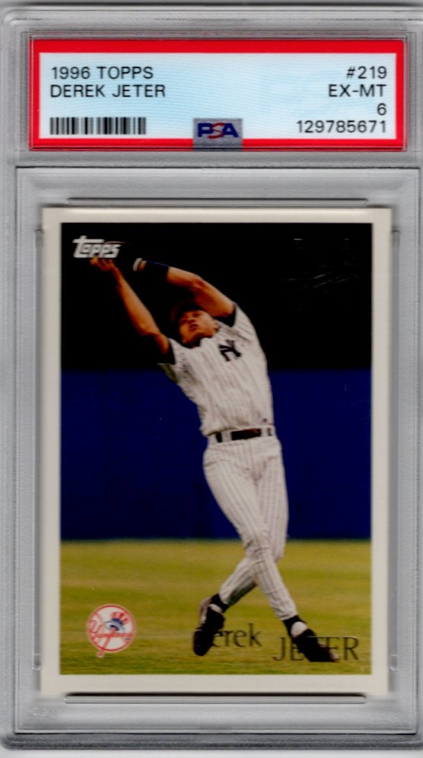 Derek Jeter Future Star 1996 Topps #219 PSA 6 New York Yankees (1 of 2)