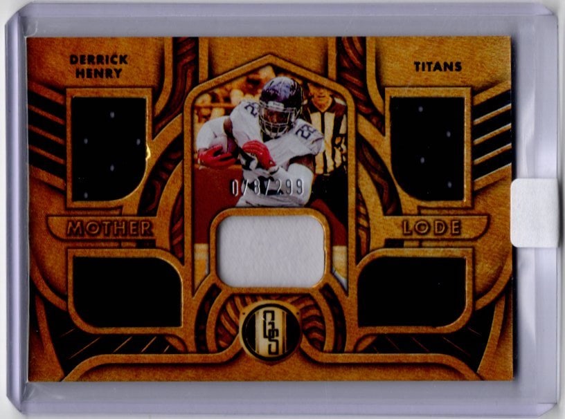 Derrick Henry Patch /299 2022 Gold Standard #18 Titans, Ravens (1 of 2)