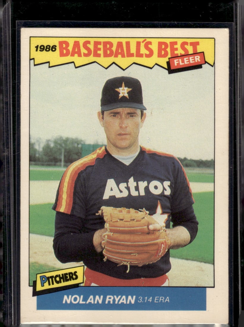 Nolan Ryan 1986 Fleer Baseball's Best #30 Houston Astros (1 of 2)