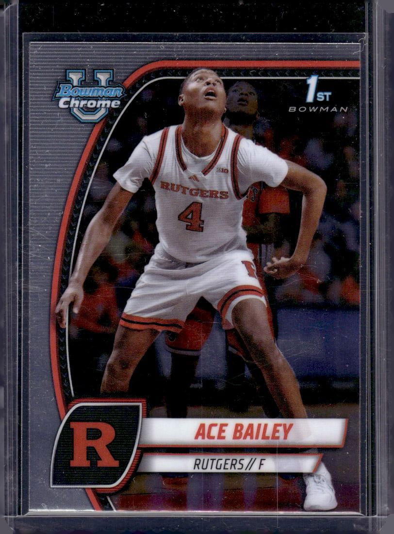 Ace Bailey 1st Bowman 2024-25 Bowman U Chrome #1 Rutgers, Jazz (1 of 2)