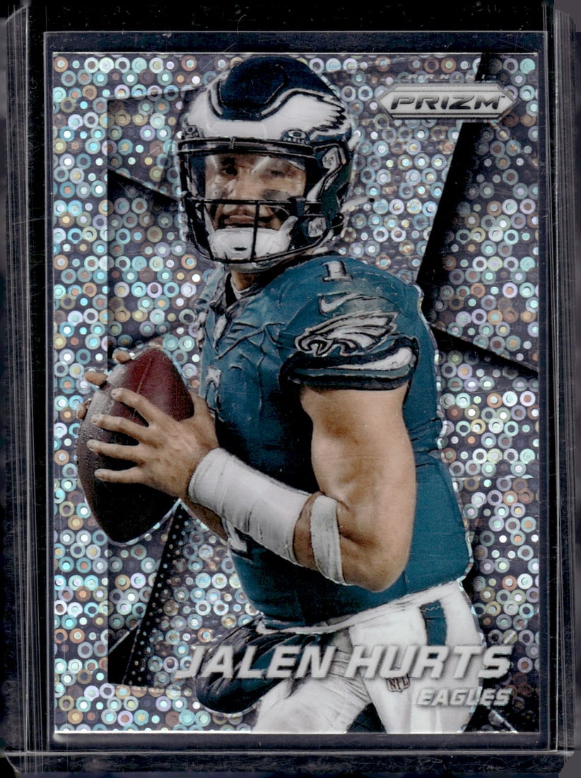 Jalen Hurts Flashback No Huddle Prizm 2024 Panini Prizm #6 Philadelphia Eagles: Panini Select, Prizm, Mosaic, Contenders, Zenith, Phoenix, Illusions, Absolute, Rookie NFL Sports Trading Cards, SP, SSP, Cards, Football Cards for Sale Near Me, Superbowl & Hall of Fame Player Cards,