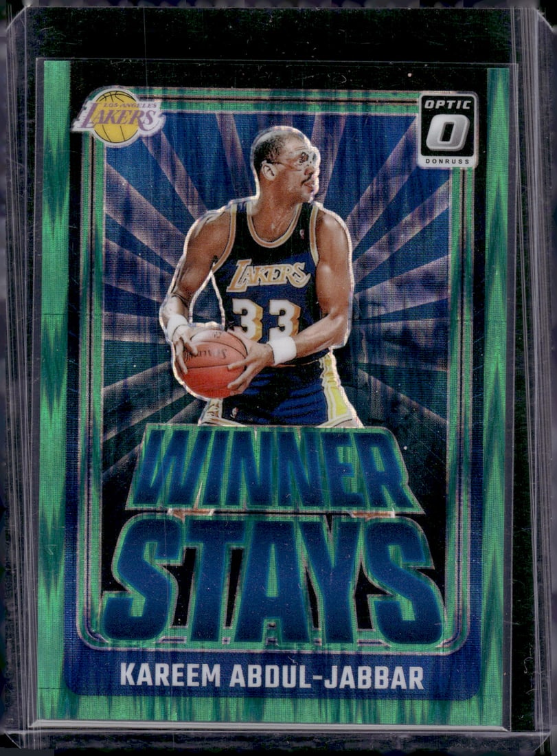 Kareem Abdul-Jabbar Green Shock Prizm /149 2024-25 Donruss Optic #14 (1 of 2)