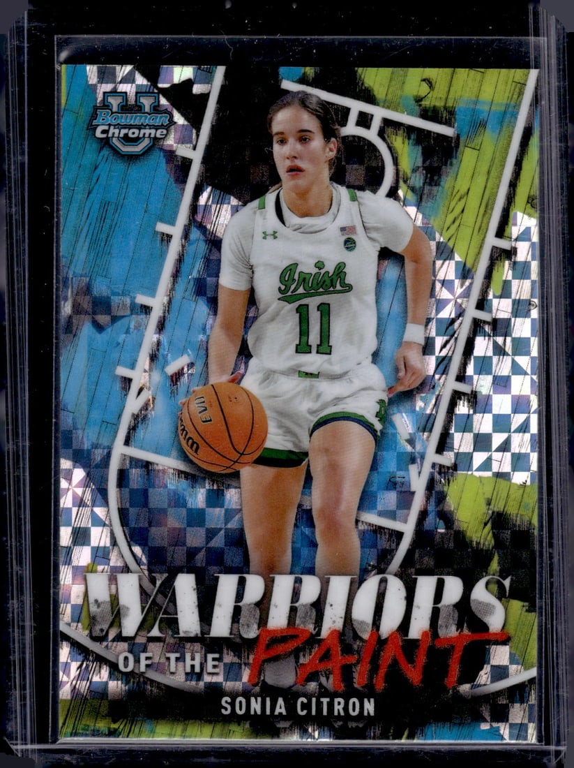 Sonia Citron Warriors of the Paint Xfractor 2025 Bowman U Chrome #WP-20 Notre Dame: Bowman Chrome U, Basketball NBA Trading & Sports Cards, Sports Cards for Sale Near Me, Chrome, Refractor, SP, SSP, Valuable Auction Memorabilia Lots Sold On Line, NBA Championship & Hall of Fame Playe