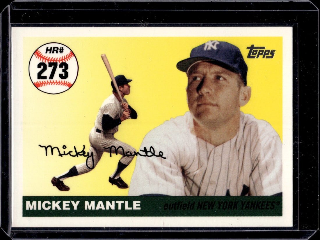 Mickey Mantle 2007 Topps Home Run History #MHR273 New York Yankees (1 of 2)