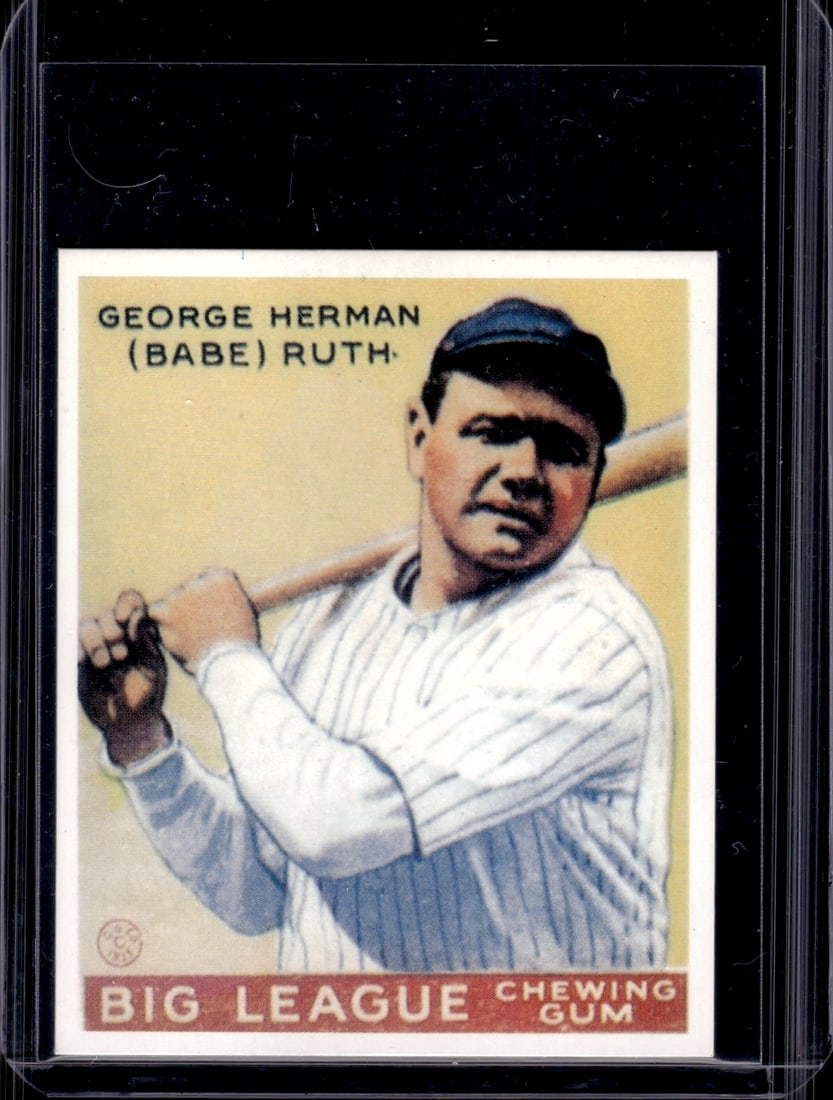 Babe Ruth 1933 Goudey Reprint 1983 Reneta Galasso #53 New York Yankees (1 of 2)