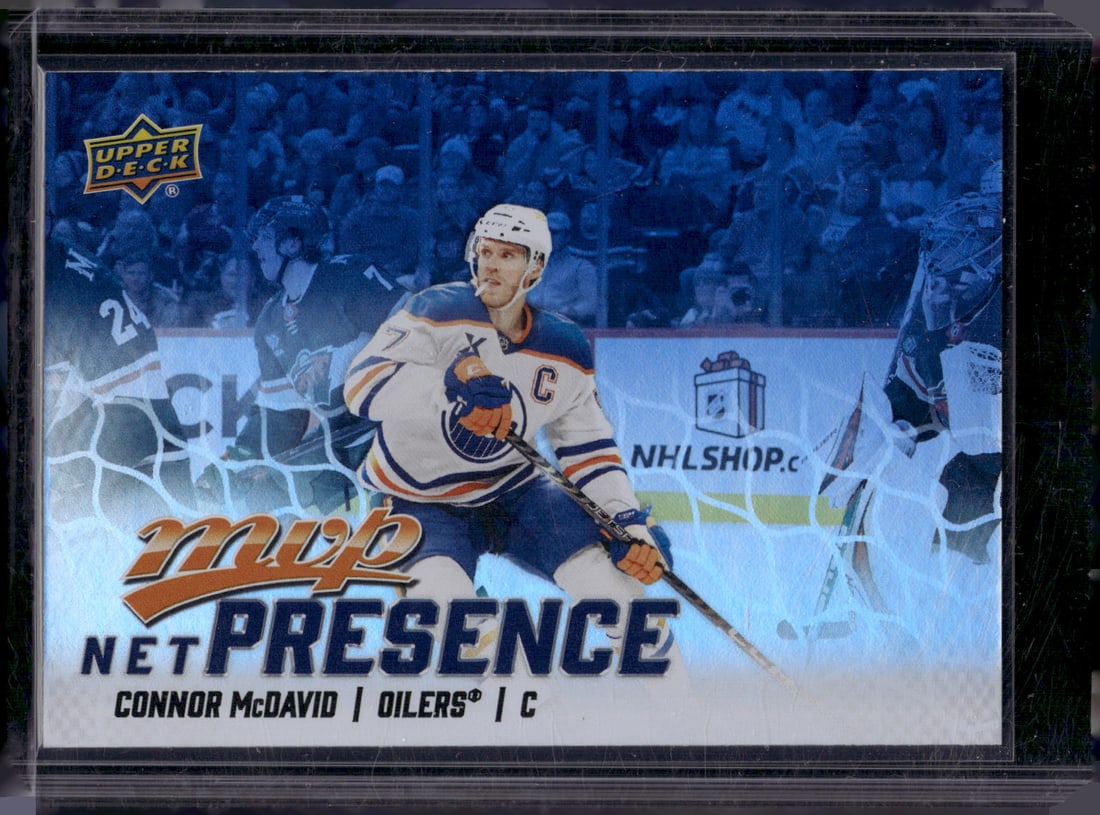 Connor McDavid Net Presence 2025-26 Upper Deck MVP #NP-2 Edmonton Oilers (1 of 2)