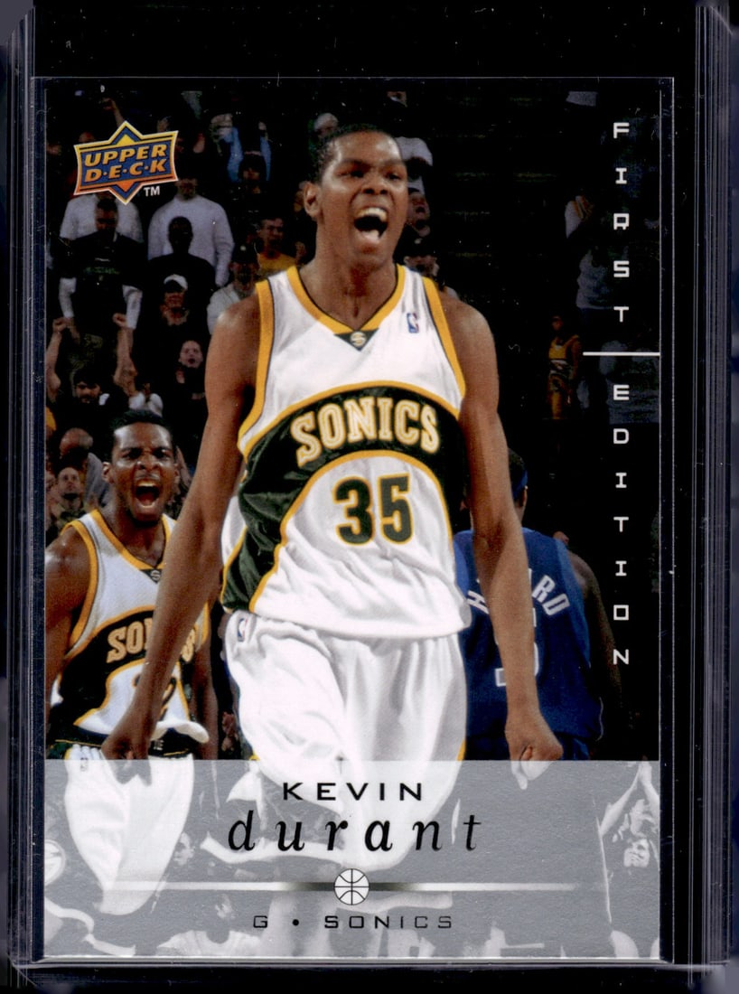 Kevin Durant First Edition 2008-09 Upper Deck #177 Seattle Supersonics (1 of 2)