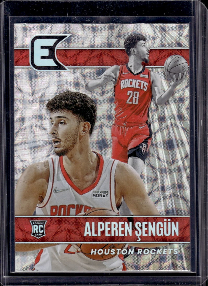Alperen Sengun Rookie Card Asia 2021-22 Chronicles Essentials #313 Houston Rockets: Panini Select, Prizm, Mosaic, Contenders, Revolution, Phoenix, NBA Hoops, Rookie NFL Sports Trading Cards, Silver, SP, SSP, Wave Prizms, Numbered Cards, Basketball sports Cards for Sale Near Me, NBA C