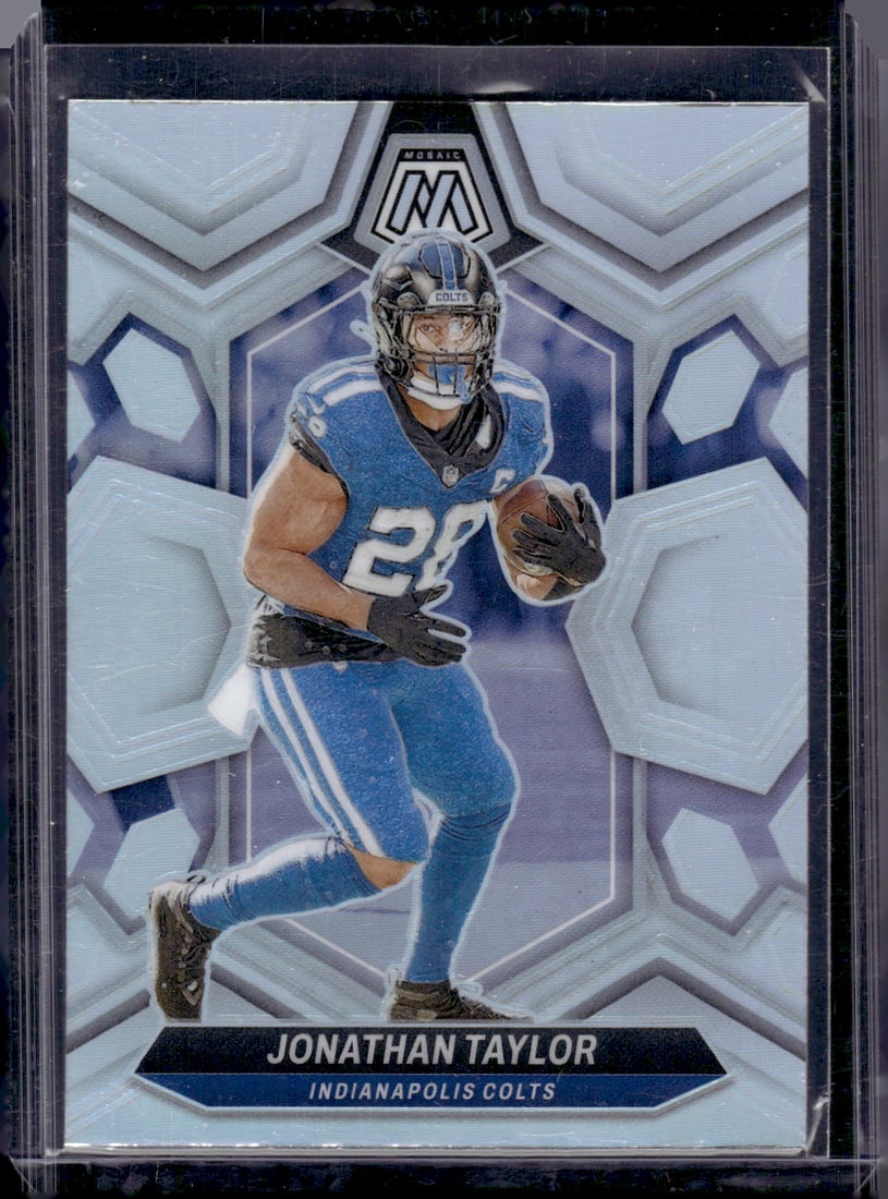 Jonathan Taylor Silver Prizm 2024 Panini Mosaic #93 Indianapolis Colts (1 of 2)