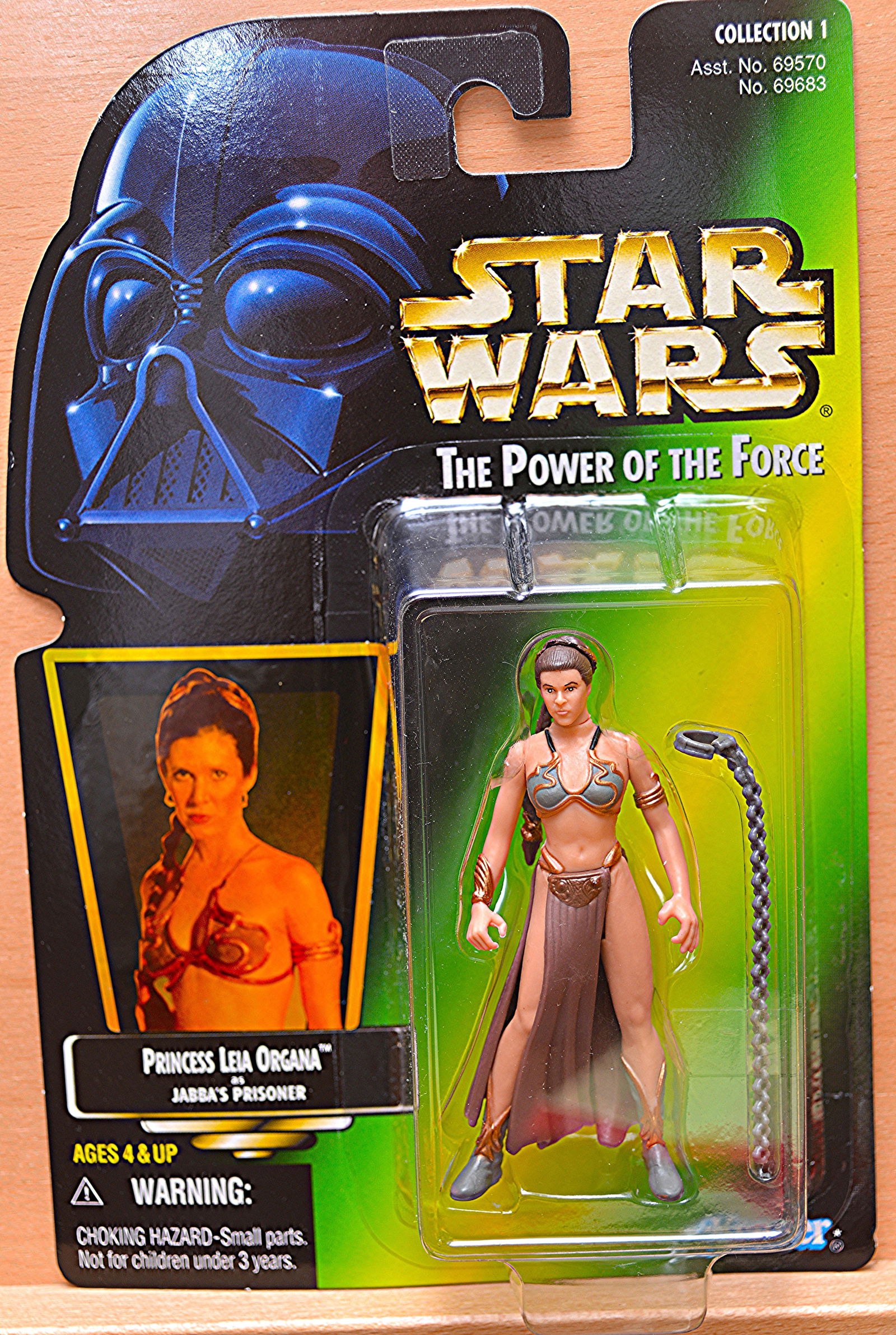 1997 Stars Wars "The Power of the Force" Collection 1: Leia Organa as Jabba's Prisoner Kenner Action (1 of 1)
