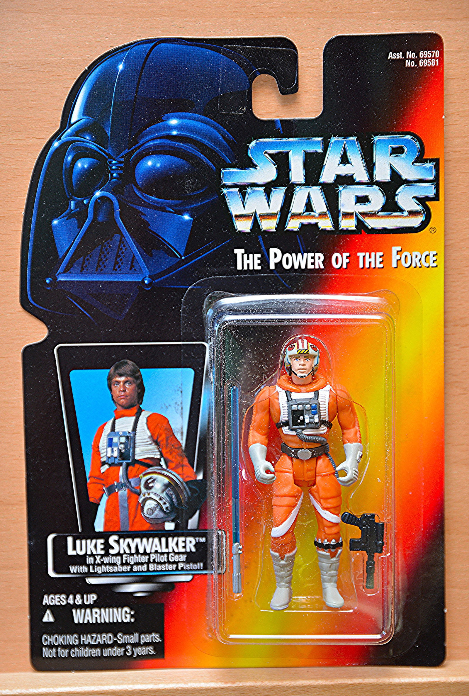 1995 Star Wars "The Power of the Force" Luke Skywalker in X-Wing Fighter Pilot Gear Kenner Action (1 of 1)