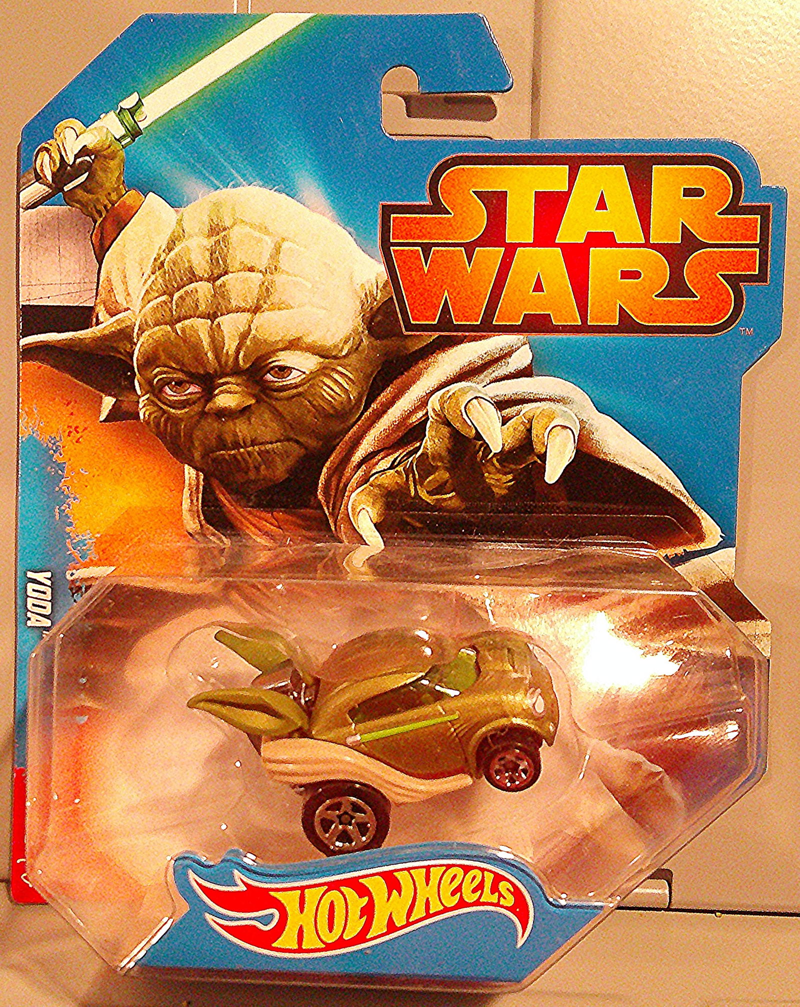 Hot Wheels Disney Star Wars Die Cast Toy Character Car Yoda 2014 (1 of 1)
