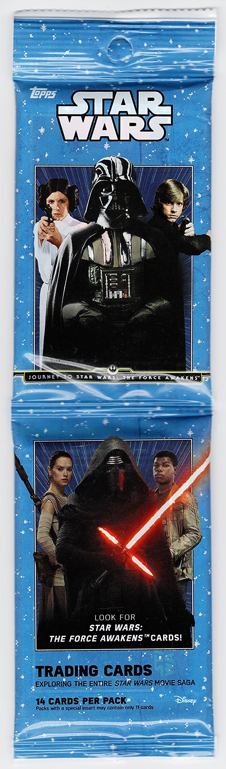 2015 Topps Journey to Star Wars The Force Awakens 28 Card Hanger Pack (1 of 1)