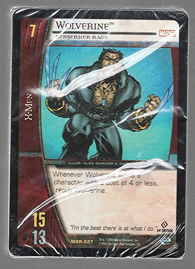 1 - 2004 Upper Deck Marvel VS System Collectible Card Game CCG X-Men Wolverine on Front (1 of 2)