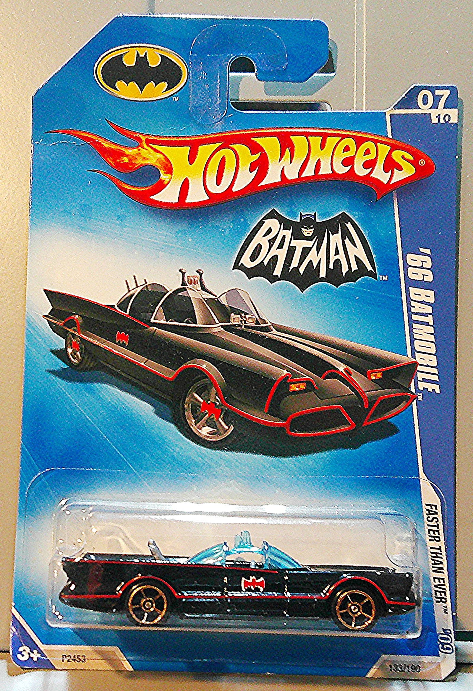 2008 Hot Wheels Bat-Man 1966 Batmobile Die-Cast Toy Car (1 of 2)