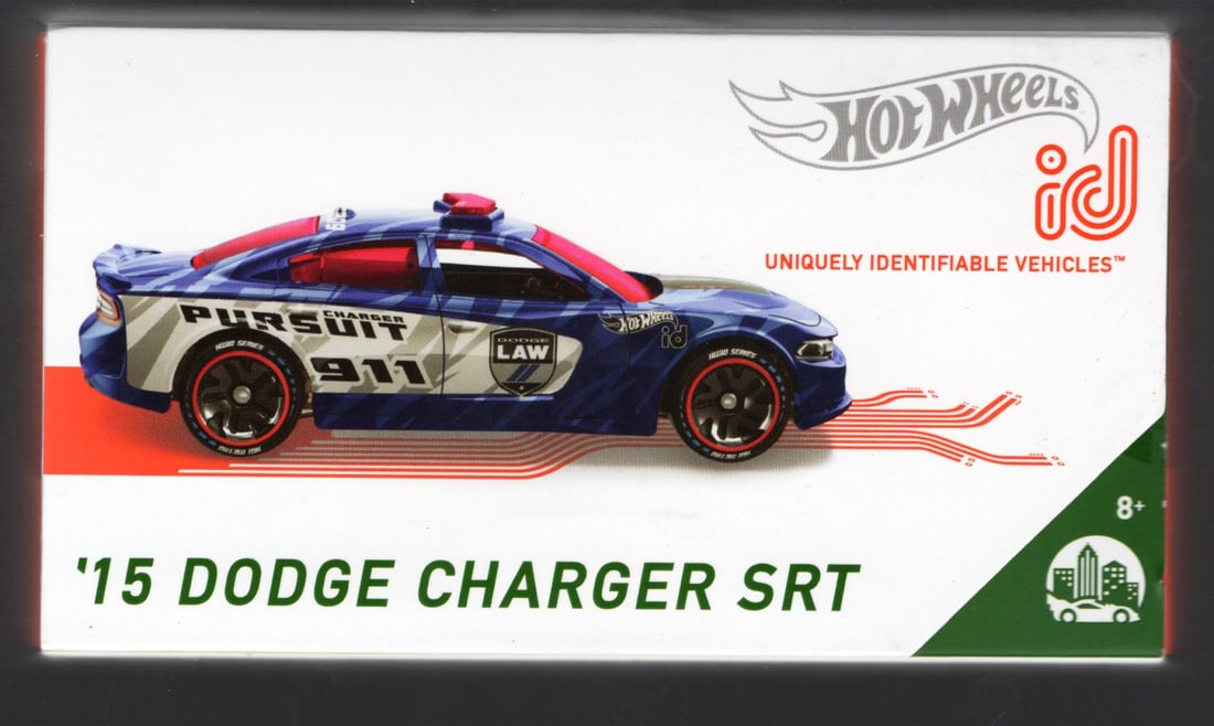 2018 Hot Wheels ID Series 1 Collectible Die-Cast Toy Car: 15 Dodge Charger SRT (1 of 2)