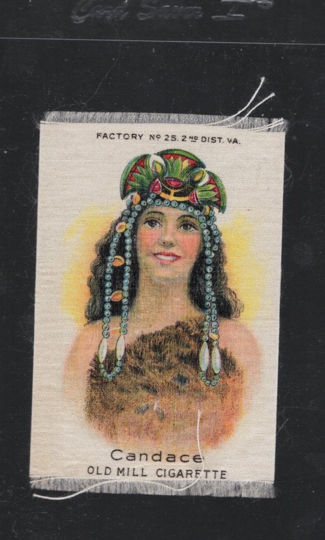 Silk From Old Mill Cigarette Pack Circa 1910 Factory No. 25 2nd District Virginia Candace (1 of 1)