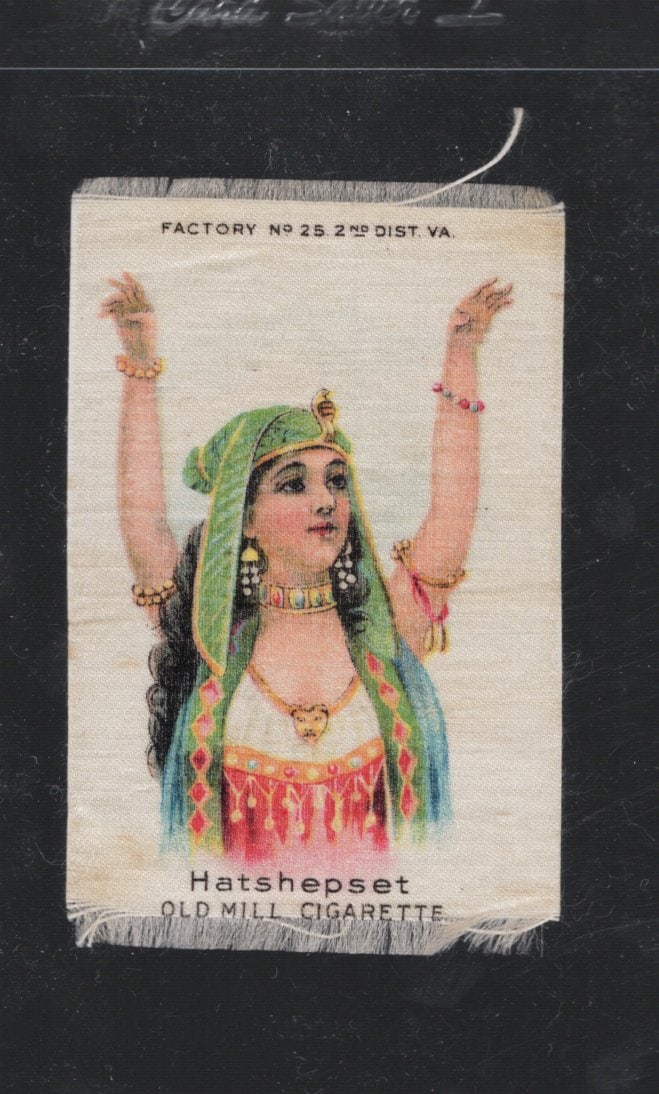 Silk From Old Mill Cigarette Pack Circa 1910 Factory No. 25 2nd District Virginia Hatshepset: Pop Culture Vintage Trading Cards, Collectibles for sale on the Internet, Online Auctions, Role Playing Fantasy Dystopian Near Future Trading Card Game