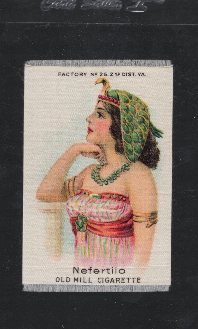Silk From Old Mill Cigarette Pack Circa 1910 Factory No. 25 2nd District Virginia Nefertiio: Pop Culture Vintage Trading Cards, Collectibles for sale on the Internet, Online Auctions, Role Playing Fantasy Dystopian Near Future Trading Card Game